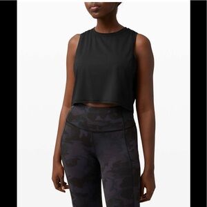 Lululemon Muscle Love Crop Tank *Tough in Black